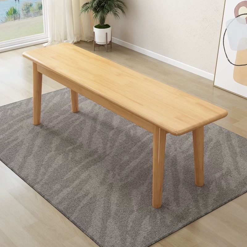 北歐長條凳客廳餐桌凳現代輕奢原木闆凳長椅床尾換鞋凳實木