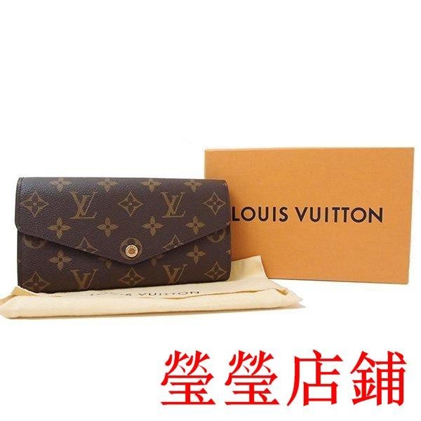 KG二手/LV Monogram SARAH 16卡 信封式 翻蓋 發財 長夾 M60531