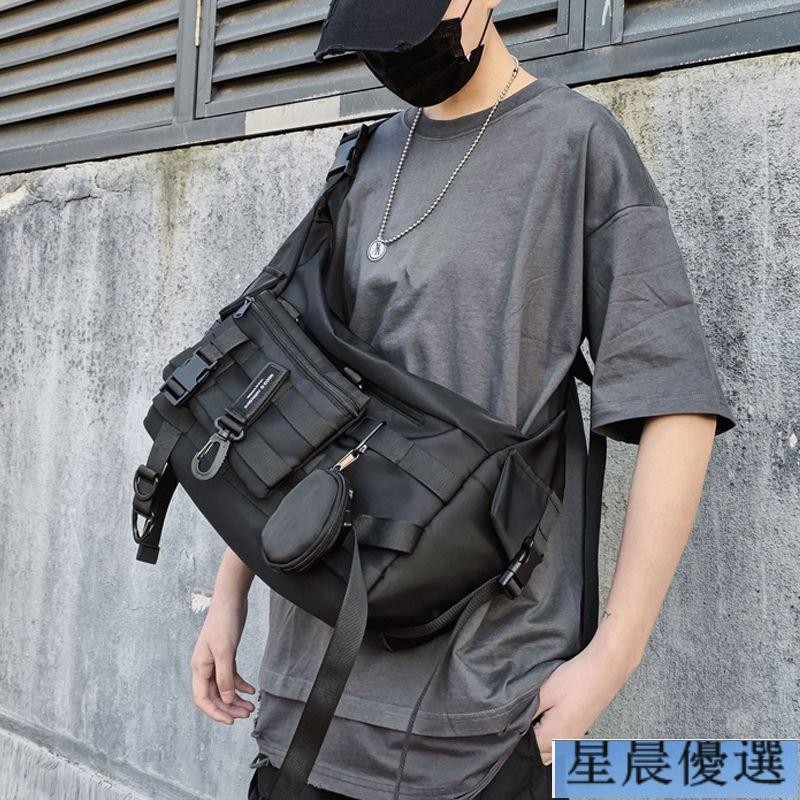 星晨 優選熱銷--戰術防水三合一側背包，軍事側背包，機能包大容量側背包，小背包郵差包，細繩包扁包 機能包時尚百搭學