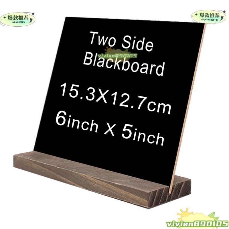 創意雙面小黑板擺件 家居裝飾 酒店吧臺寫字板 黑板木質工藝品 店面標價牌 前台擺件