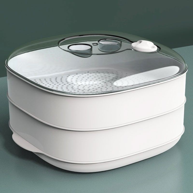 【加厚】微波爐蒸籠加熱器皿包子饅頭蒸盒帶蓋家用米飯蒸飯盒