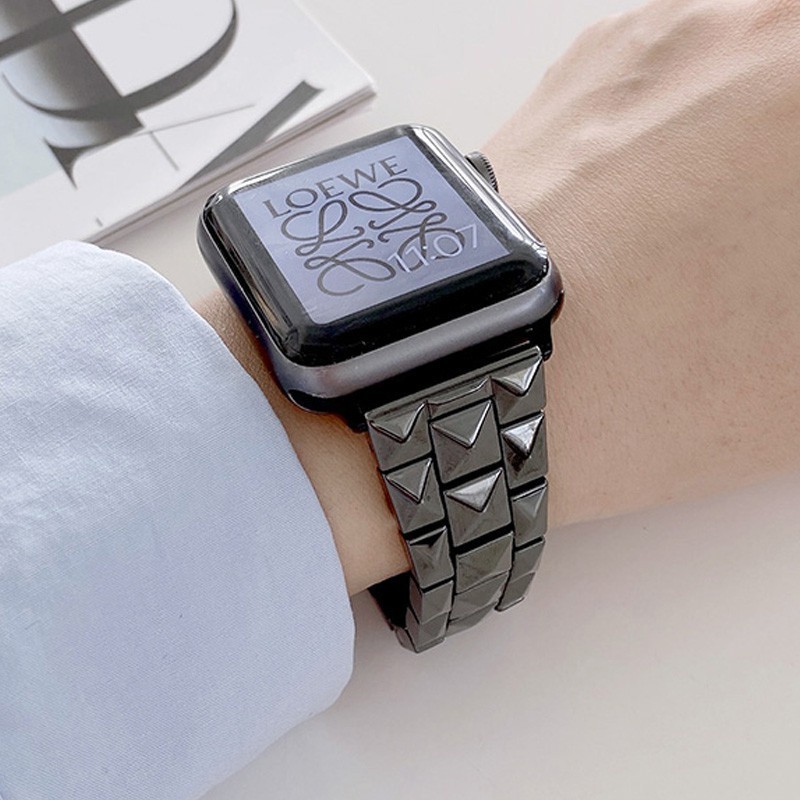 限時下殺 陶瓷錶帶 適用 Apple Watch 9 8 4 5 6 SE 8代 41mm 45mm 蘋果手錶錶帶 不鏽