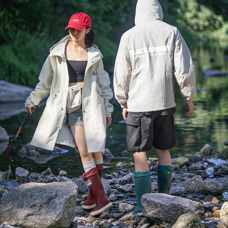 水鞋 雨鞋男 雨鞋 登山雨鞋 釣魚鞋 防滑靴  廚房鞋時尚網紅男女款束口防水雨鞋戶外防滑釣魚防水靴潮流百搭輕便水鞋