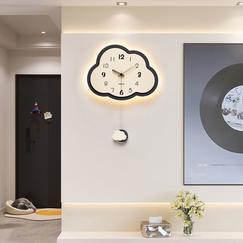 【熱銷免運】美世達2024新款網紅創意掛鐘表裝飾家用餐廳簡約時鐘表鐘掛墻客廳 掛鐘 時鐘 12吋 簡約 時尚 客廳時鐘