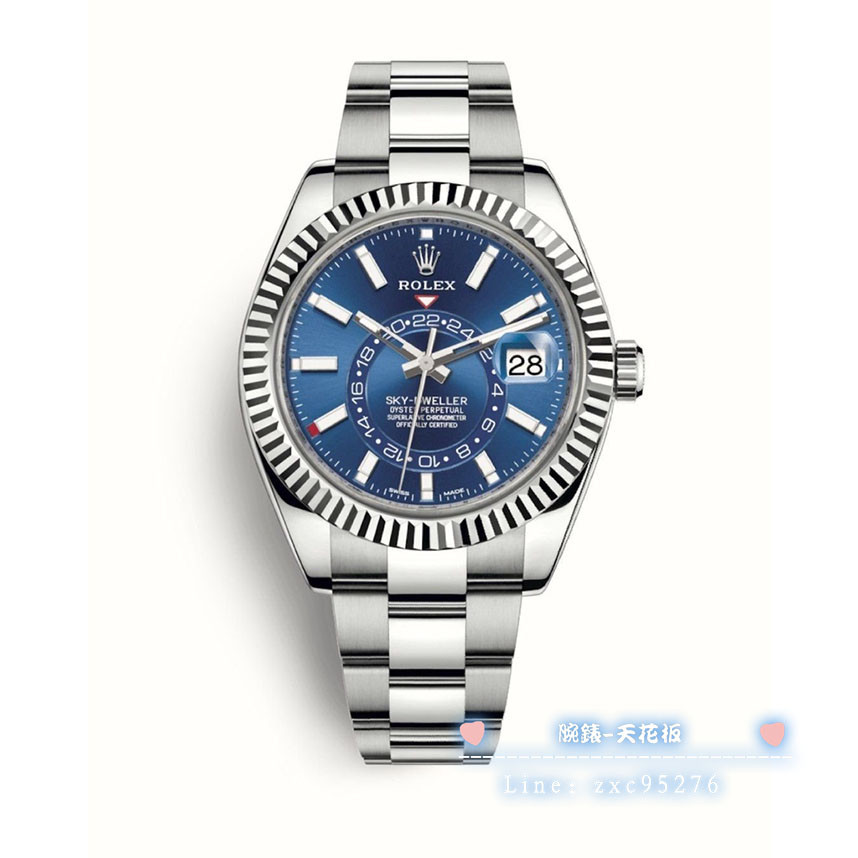 勞力士 326934 Rolex 藍面 天行者 Sky-dweller腕錶