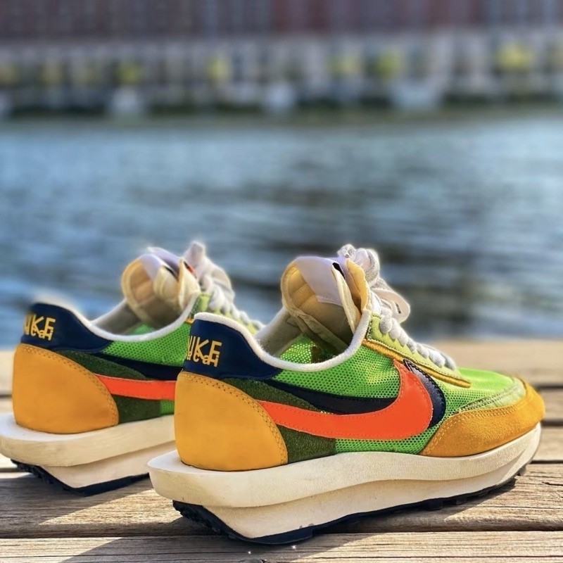 Sacai x Nike LDWaffle 黃綠 橘綠黃 雙勾聯名 解構 初代 男女鞋BV0073-300