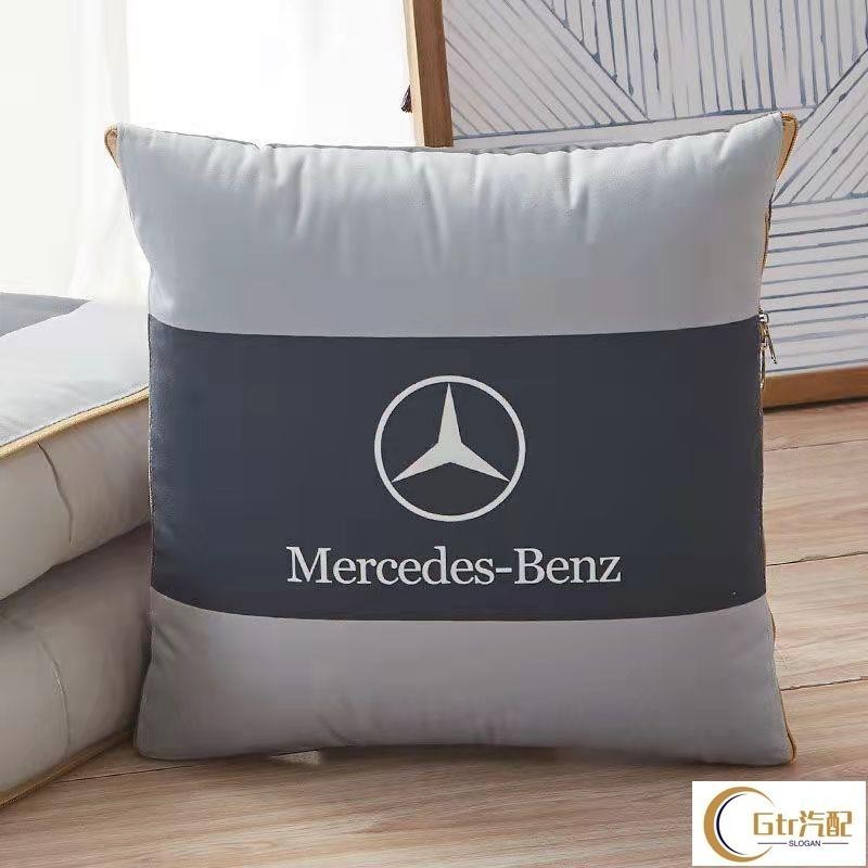 適用於賓士 Benz 汽車抱枕被 兩用汽車空調被 腰枕 W203 W210 W211 W124 W202 AMG