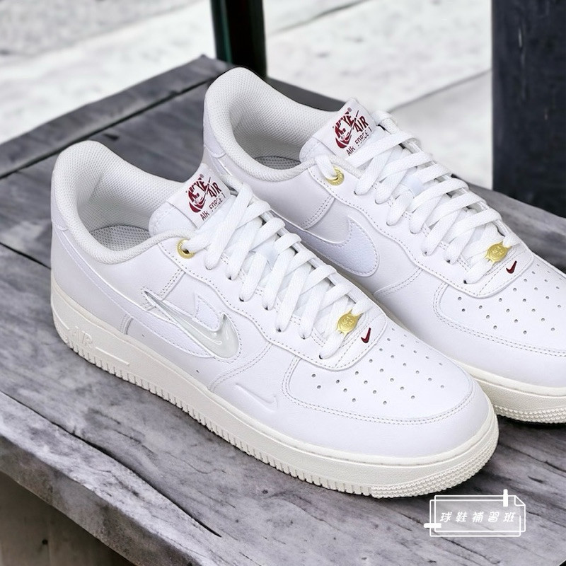 【正品】NIKE AIR FORCE 1 07 JOIN 40週年 白金 低筒 拼接 休閒鞋 DQ7664-100