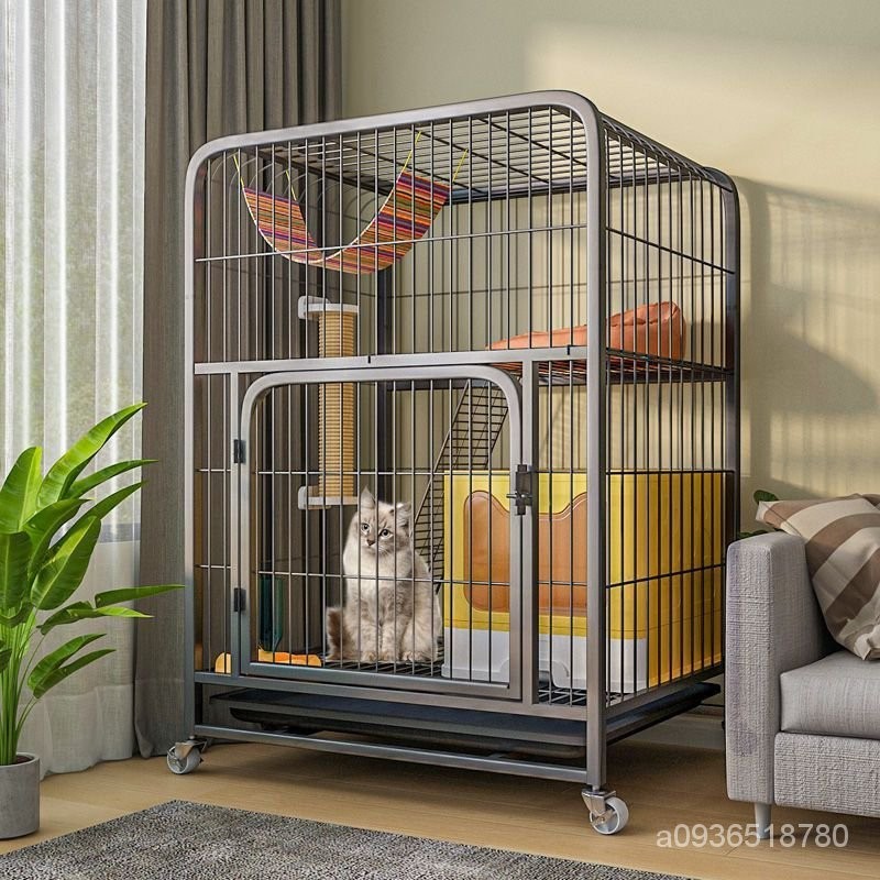 貓籠子帶厠所一體貓別墅傢用特價三層室內超大加粗加固貓屋貓咪窩 QZAW
