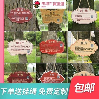 花草亞克力樹牌植物綠化標識志牌樹木介紹掛牌學校做植樹節