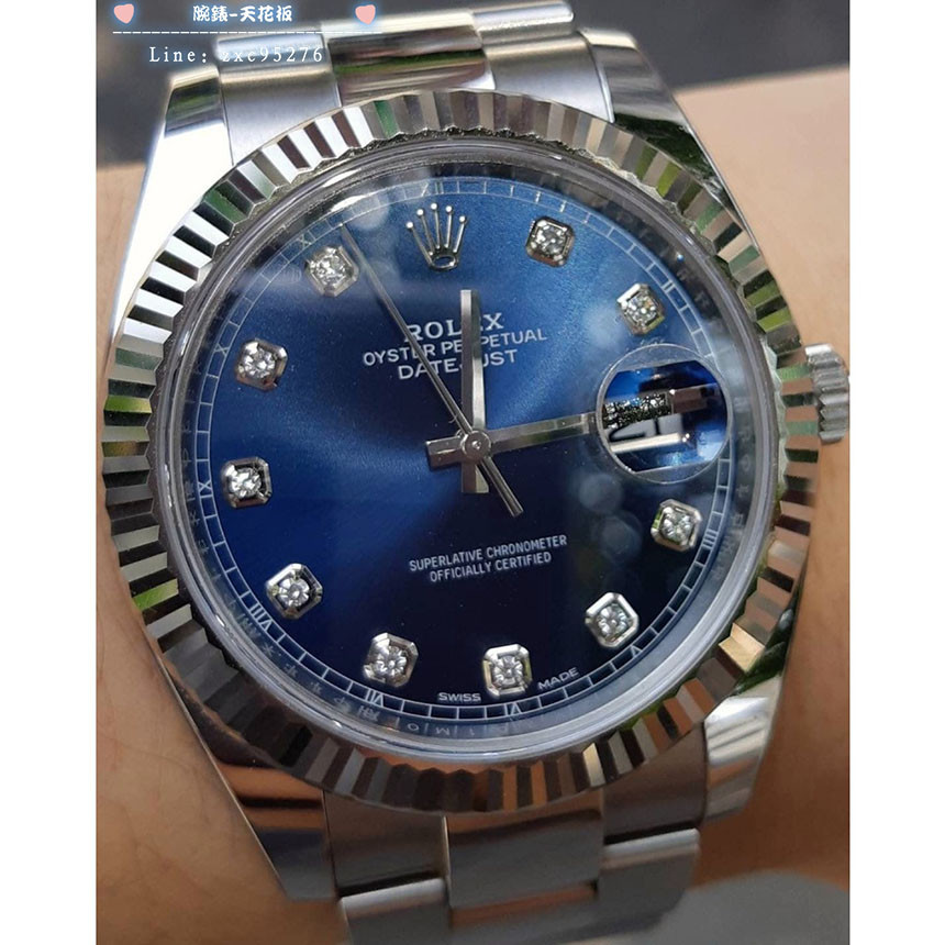 勞力士 126334G Rolex 藍面 原鑽時標 Datejust腕錶