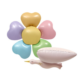 🎈【馬卡龍色 鴿子 太陽花 氣球 】 現貨 大嘜氣球工廠🎈ins 風格 卡通 玩具 拍照道具 生日 派對 裝飾 佈置
