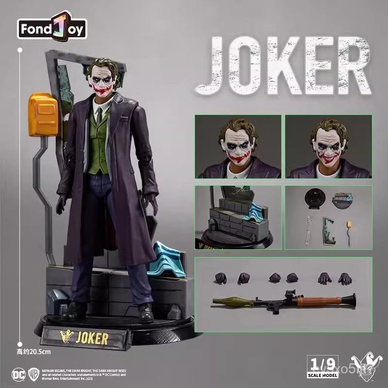 Fondjoy泛樂正版DC人偶係列豪華版小醜Joker希斯萊傑手辦情景地臺【Kevin潮趣廠】
