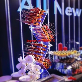 水果串展示架透明冰糖葫蘆展示架亞克力棒棒插架子自助餐酒店