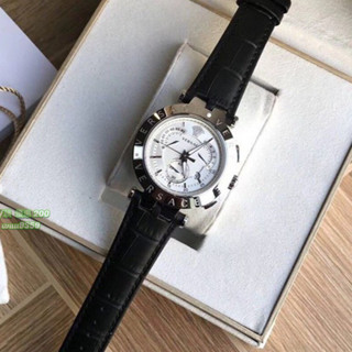 outlet original Versace手錶 凡賽斯23C系列 小醜錶 多功能計時錶 皮帶款男錶 大秒針倒著走