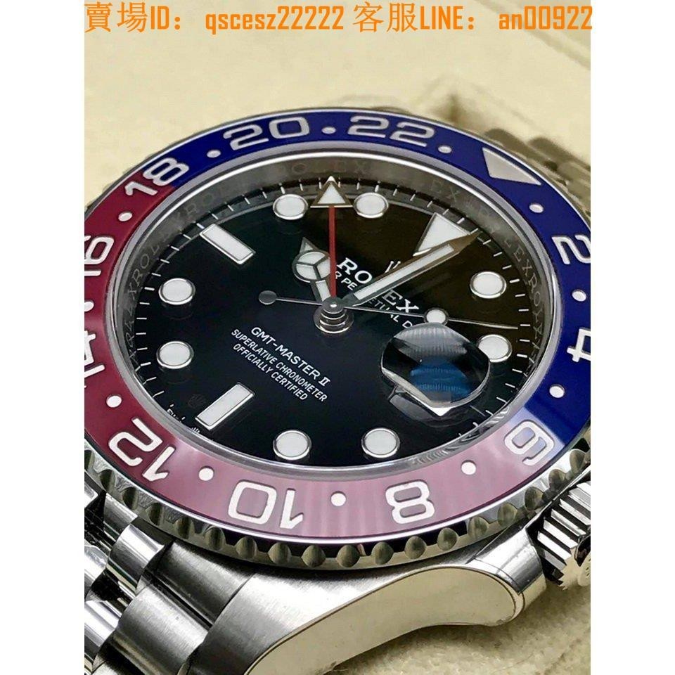 ROLEX勞力士GMT-MasterII格林威治型126710BLRO百事圈自動上鍊腕錶&amp;