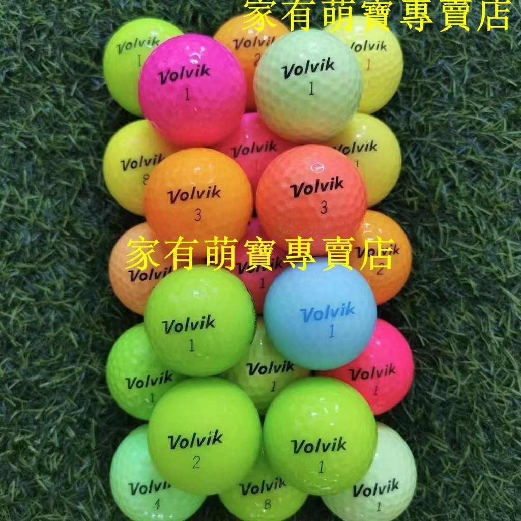 暢銷***高爾夫彩色球三四層下場比賽練習韓國彩色比賽四層二手高爾夫球
