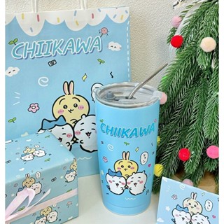 【臺灣-出貨】水杯 杯子吉伊卡哇chiikawa新款精緻禮品套裝生日禮物送女生男生朋友兒童