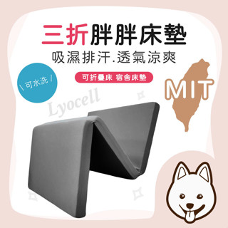 【就愛睏】三折胖胖床墊 宿舍床墊 厚度8公分 吸濕排汗布 舒柔緹花布 透氣床 折疊床墊 單人床 鳥眼布 超透氣 可拆洗
