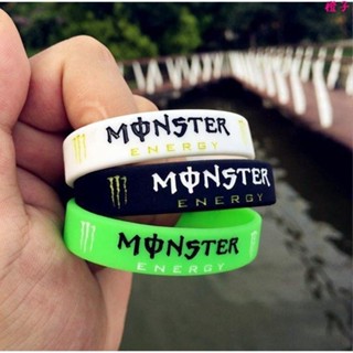 手鐲手環🌈歐美潮牌男女運動矽膠手環MONSTER怪獸綠色能量手圈情侶手鏈腕帶