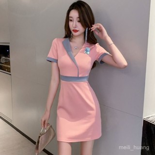 高檔·美容師技師工作服女工衣足浴店新款養生館spa足療技師服桑拿 B1II
