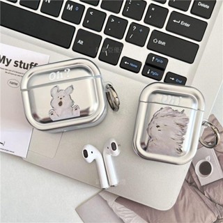 ✨電鍍情侶卡通 狗狗適用蘋果耳機保護套airpodspro2無線藍牙耳機殼airpods二代耳機套airpods3保護殼