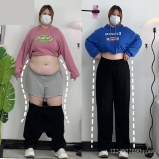 梨形身材 冰絲闊腿褲 垂感褲 女夏季大碼顯瘦九分褲 高腰遮胯休閒褲 休閒長褲 大碼長褲 寬鬆褲 長褲女 夏天長褲 闊腿褲