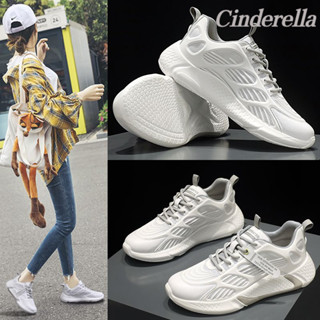 Cinderella 學生休閒鞋輕便減震軟底網麵透氣跑步鞋 運動鞋 運動女鞋 透氣運動鞋 休閒防滑鞋 女士休閒鞋