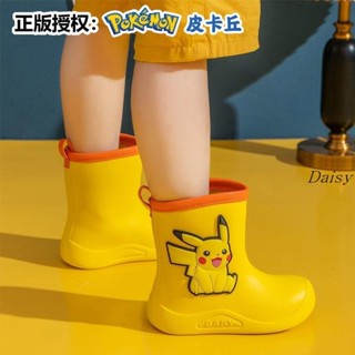 皮卡丘兒童雨鞋 可愛防滑軟底水鞋 寶寶雨鞋 神奇寶貝雨鞋 小孩水鞋Daisy3