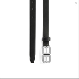 ✈️精品代購✈️ BALENCIAGA 巴黎世家 24新品 BB HOURGLASS 黑色天然牛皮 2CM 腰帶 皮帶