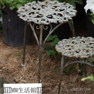#免運#下殺價#三聯發票 花架子戶外鐵藝落地式花園庭院室內陽臺客廳花盆架花凳裝飾置物架