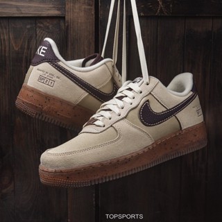 日本代購Nike Air Force 1 “Coffee” 咖啡 麂皮 繡字 焦糖底 招財貓 DD5227-234
