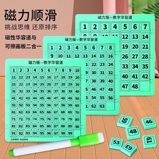 兒童磁力數字華容道幼兒園最強大腦玩具大童拼圖8到12歲啟蒙教育
