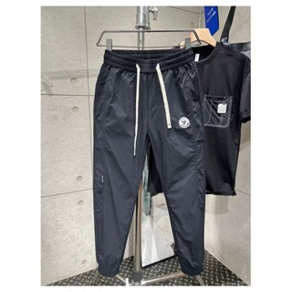 🔥臺灣熱賣🔥長褲寬鬆夏季速幹束腳褲男條紋拚接戶外運動褲哈倫闊腿燈籠休閒褲修身 寬鬆 百搭 U9CV
