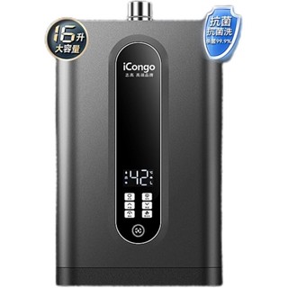 誌高iCongo 瓦斯 燃氣熱水器傢用天然氣液化氣零冷水強排恆溫12陞16陞