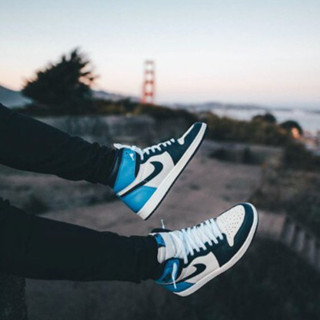 正品代購Air Jordan 1 OG Obsidian 555088-140 北卡藍 黑曜石