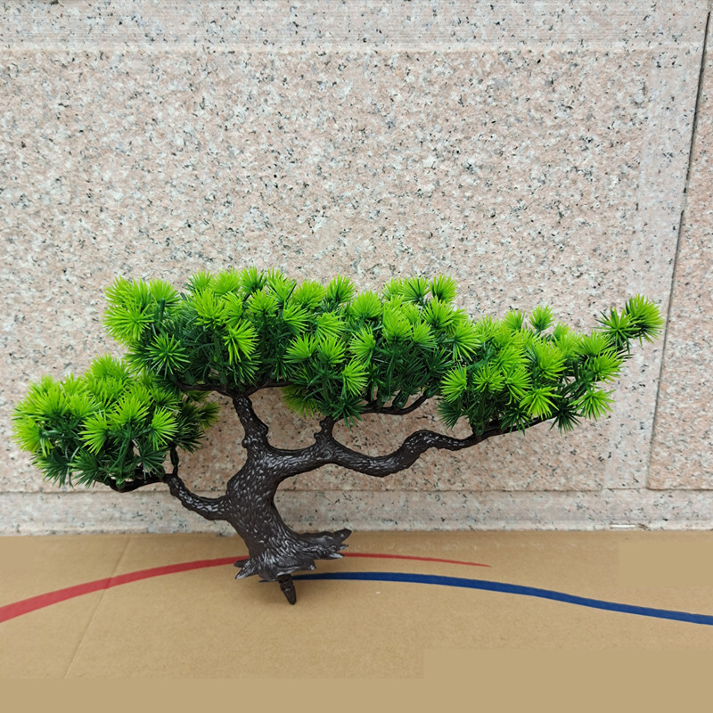 ★9RDG★仿真迎客松樹盆景室內桌面擺設假花植物小盆栽客廳綠植裝飾品擺件