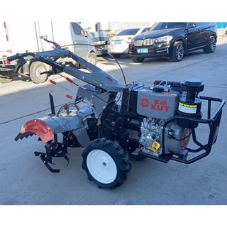 【現時補貼中*前8名特價】中耕機 旋耕機 新款中耕機32軸柴油耕地硬地旋耕機四衝程除草多功能開溝農用耕地