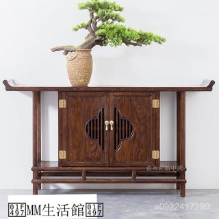 #免運#三聯發票#熱賣#下殺價新中式玄關櫃進門隔斷禪意門廳櫃客廳裝飾儲物櫃端景臺條案收納櫃