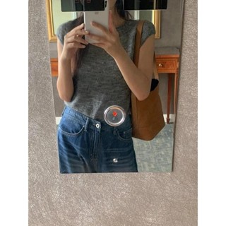 Codibook｜韓國 frenchaube 圓領羊毛圓領短版無袖針織上衣［預購］無袖 T恤 女裝