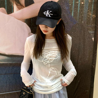 夏季新款薄款純欲風辣妹防曬罩衫長袖T恤女修身顯瘦百搭外穿上衣