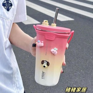 品質保障·可愛不鏽鋼保溫杯 咖啡杯 汽車杯 冷凍熱瓶 保溫瓶 瓶帶吸管Wenna