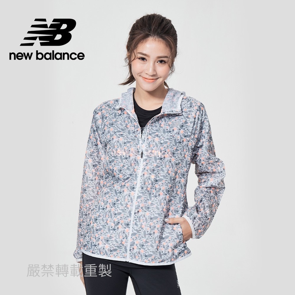 【New Balance】 NB 連帽輕量外套_女款_白色_AWJ1110YWT