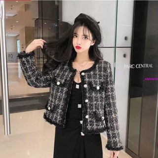 女外套 高階小香風外套女春秋百搭名媛氣質秋季季小個子短款顯瘦洋氣上衣