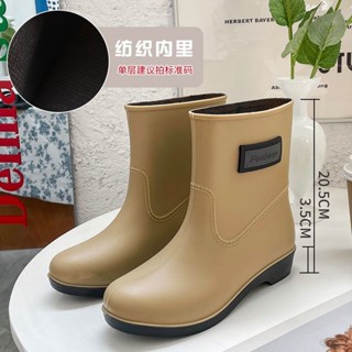 【雨鞋】加厚雨鞋女 2024新款 成人輕便水鞋女 新款雨靴 時尚外穿 防水防滑 膠鞋