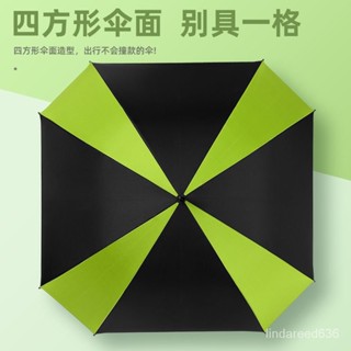 「巧思家居」 大雨傘 雙人傘 直傘 半自動傘 長傘 遮陽傘雨傘8骨四方晴雨兩用直桿傘半自動加固黑膠防曬防紫外綫太陽傘