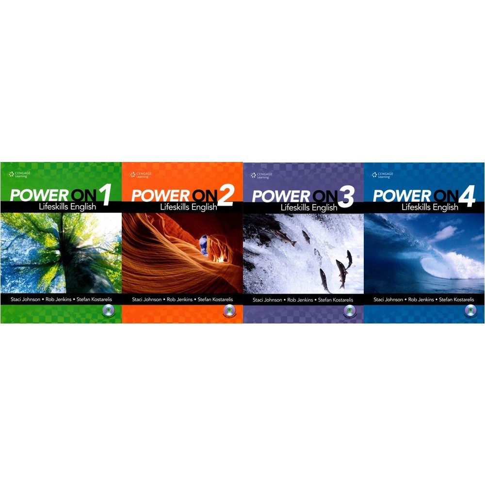 Power On 系列(1/2/3/4)：Lifeskills English with DVD/1片 Johnson <華通書坊/姆斯>