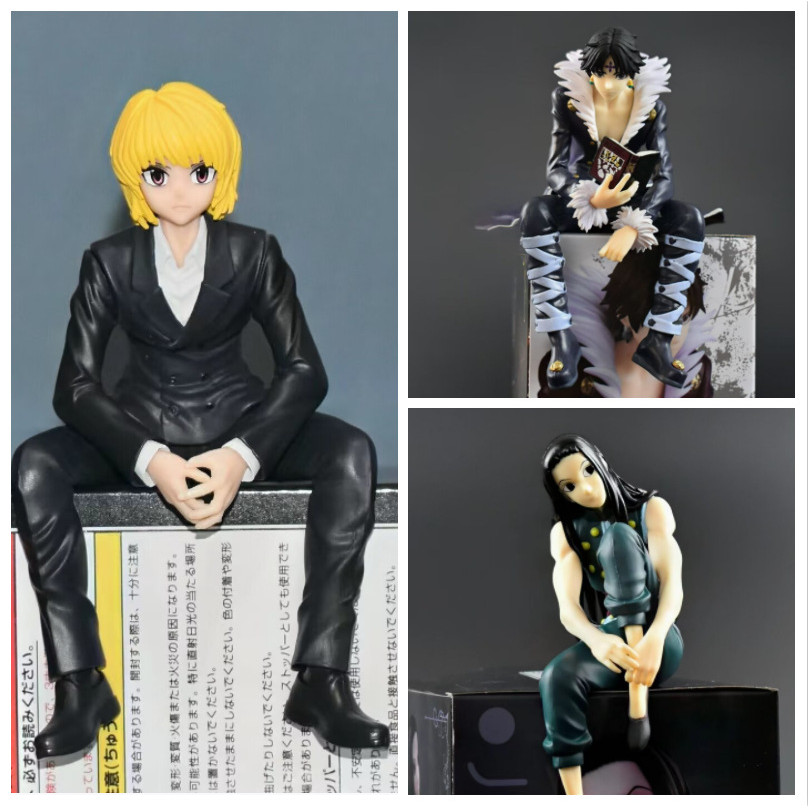 限時下殺🔥全職獵人 酷拉皮卡 伊路米 庫洛洛 壓泡麵 坐姿 動漫手辦批髮模型