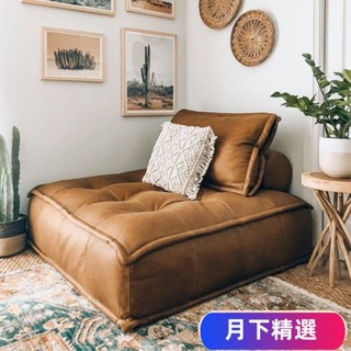 免運【熱銷】可開發票豆腐塊意式佈藝沙發單人雙人科技佈小戶型客廳組閤方塊沙發榻榻米YX01