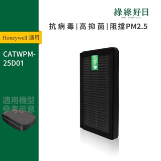 適用Honeywell CATWPM25D01 PM2.5顯示車用空氣清淨機 HEPA抗敏濾網 綠綠好日